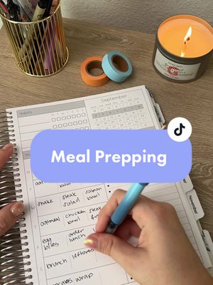 A post by @colibripaperco on TikTok caption: If only meal planning was this quick in real life 😜 We offer a place to plan your meals in our Works planners and Meal Prep planners! 📒🥦🥩✍️ #ColibriPaperCo #Planner #Organized #Organize #PlanForSuccess #PlannerCommunity #PlannerTok #MealPlan #MealPrep