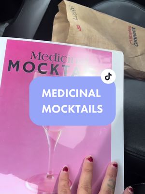 A post by @nlucialuciani on TikTok caption: the love this book is getting is giving me LIFE… and its very much helping to move the printing process along #medicinalmocktails #herbalism101 #functionalmocktails #anxietyrelief #sobercuriousjourney #mocktailtiktok #recipesoftiktok 