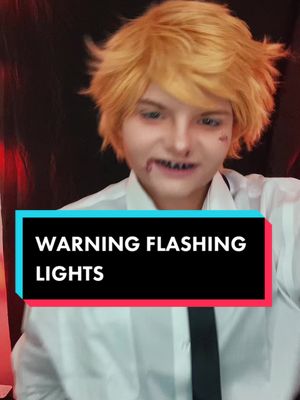 A post by @kaidoggo on TikTok caption: ⚠️ FLASHING⚠️ Yall got any anime reccs? Im in anime limbo 😫 #chainsawman #csm #chainsawmancosplay #csmcosplay #csmdenji #csmdenjicosplay #denji #chainsawmandenji #cosplay