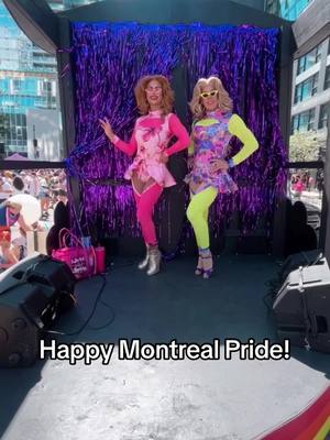 A post by @adrianathebombshell on TikTok caption: Pride is way TOO MUCH fun 😅💖 Thank you @lorealgroupe for a beautiful day with the team and Jezebel Bardot! #montrealpride #drag #gay