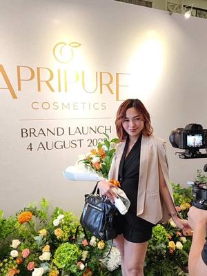 A post by @airasantiago_ on TikTok caption: Stepping into the spotlight at @apripurecosmetics brand launch event! As a model and content creator, it's always a thrilling experience to see what's new and exciting in the skincare world. This game-changer is a must have, ladies! Meanwhile, here's a glimpse of what happened at the launch. Thank you APRIPURE for having me. Glad to be part of this event ✨️ #fyp #foryoupage #event #fashion #beauty #airasantiago 