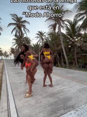 A post by @jeanettevaldez0 on TikTok caption: Modo ahorro🔛😂#viajes #amigas #friendshipgoals #ahorro