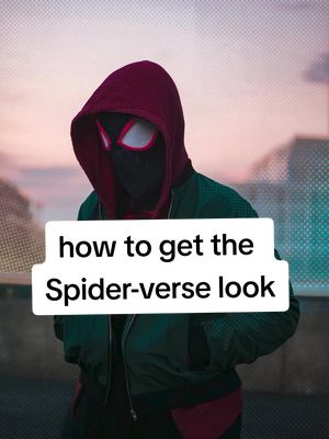 A post by @le.tiktok.de.lou on TikTok caption: #cosplayphotography #milesmorales #acrossthespiderverse #spiderman 