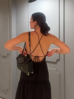 A post by @lookgoodforyou_ on TikTok caption: Mood 🖤 #maxidress #goingoutoutfit #summeroutfits2023 #datenightoutfit #francescas #stevemaddenshoes 