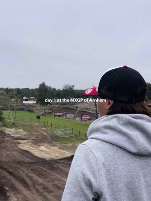 A post by @danielaguillen.255 on TikTok caption: Day 1 at the MXGP of Arnhem #motocross #arnhem #mxlife