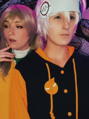 A post by @snaggleteeth on TikTok caption: #souleater #souleaterevans #makaalbarn #makaalbarncosplay #souleatercosplay @Solar☀️ 