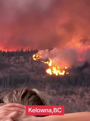 A post by @kyla1526 on TikTok caption: Photos & videos from my place (Glenmore), downtown Kelowna & my parents place in West Kelowna. #kelownafire#westkelownafires#wildfires#foryou 