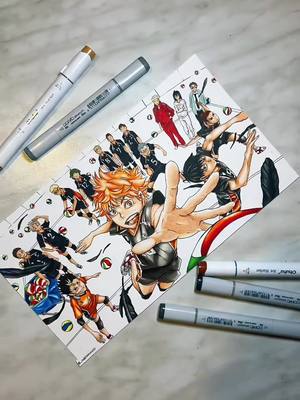 A post by @_martinavivio on TikTok caption: Karasuno🖤  #haikyuu #hinatashoyo #haikyuudrawing #animeartist #animeart #mangapanel #karasuno