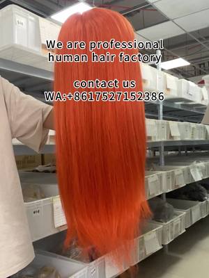 A post by @fashion_wig_factory on TikTok caption: We are professional human hair wig factory ang wig supplier❤️❤️#humanhairwig #lacewigs #closures #bundles #wigfactory #wigsupplier #wholesaler #lacefrontwig #girlhairstyles #hairwig #fyp #wigtok 