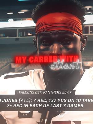 A post by @nfl.visonz on TikTok caption: man i just want him to get a ring. ║ #fyp #foru #foryoupage #viral #trending #nfl #falcons #julionjones #editing #aftereffects #11