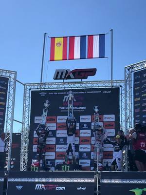 A post by @danielaguillen.255 on TikTok caption: Day 2: P2 overall 🥈 #mxgp #arnhem #wmx #netherlands