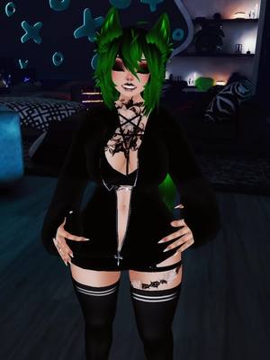 A post by @bbysoph.ttv on TikTok caption: especially when they are double my age… #fypシ #egirl #twitchstreamer #girlgaming #vrchatcommunity #vrchat #vrchatgaming #vrchategirl #gothgirl #dommymommy #lqbtq #bisexualpride🌈 #twitch 