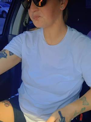 A post by @samanthakay02 on TikTok caption: #whatiwant #tillyoufindone #carrides #gettingkidsfromschool #tattoobabe #august #model #fyp #idontownrightstothismusic #happiness