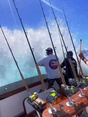 A post by @tackledirect on TikTok caption: Calm to Chaos. @CaptainRickyWheeler gets it done #billfish #sailfishing #tournamentfishishing #biggamefishing #fishing #fishtok #foryou #fyp #viral #chaos #HookedonTD #tackledirect #sportfishing #offshorefishing 