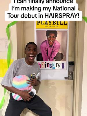 A post by @kalabq on TikTok caption: Here we go!🕺🏾 #Hairspray #hairsprayontour #theatre #musicaltheatre 