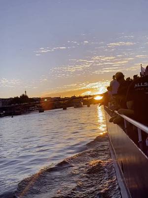 A post by @martintran57 on TikTok caption: seine sunsets #sunset