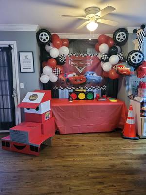 A post by @mudmomma292528 on TikTok caption: 5th birthday was a success!! Happy Birthday sweet boy #fyp #cars #thebig5 #makeithappen #familyiseverything #blessed