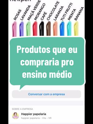 A post by @happier_papelaria on TikTok caption: Volta as aulas ensino médio