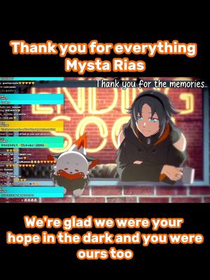 A post by @kazisrealx on TikTok caption: I cried so hard when he was about to end the stream and I was crying for a long time afterwards too 😭// farewell Mysta, may we meet again someday and good luck with whatever you are planning to do now, thank you 🧡🧡#luxiem #mysta #fyp #FYP #mystarias #vtuber #nijisanji #nijisanji_en #tiktok #capcut #graduation #edit 