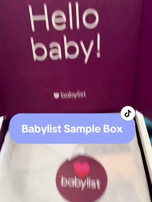 A post by @bougiebudgeter on TikTok caption: Don’t mind me. Just emptying my drafts. #babylist #samplebox #firsttimemom