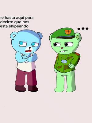 A post by @flippy.fliqpy0 on TikTok caption: Azul vs Azul  #xD #flippy #azulin #humor #comic #ships #unicornwars #happytreefriends #fandom #azulinxflippy #splendidxflippy #contenido #viral #tiktok #original #dibujos #cartoons #Splendid #Htf #followers➕ 