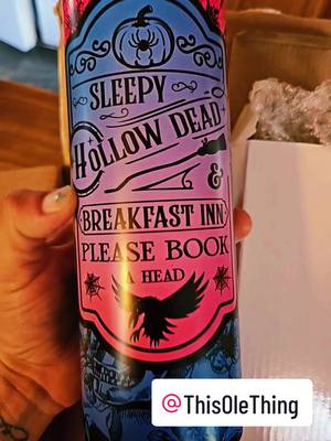 A post by @mn_sp_designs on TikTok caption: #spooky #spookytumblers #ttshop #supportsmallbusiness #bekind #supportyourfriendsdreams #hocuspocus #sleepyhollow @ThisOleThing