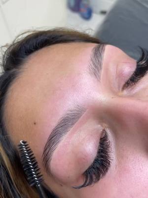 A post by @michellecastillo_pmu on TikTok caption: Brow wax 💗  If you live in the Orange County area and would like to be a brow model comment on this video and send me a message✨#ocbrows #browwaxing #browwax #orangecounty #ocstreetfair 