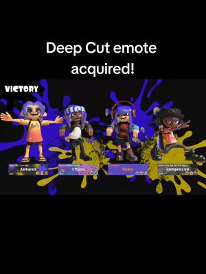 A post by @cannedtuuna on TikTok caption: Took 6 hours of gameplay but I finally got the emote with the goat gofer, goatfer even #splatoon #splatoon3 #drizzleseason2023 