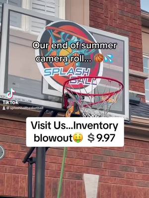 A post by @splashballbasketball on TikTok caption: End of season SALE. 🤑💰 #splashballbasketball #splash #basketball #basketballtiktok #waterplay #buckets #backtoschool #endofsummer #sale #inventory #blowout #savings #foryou #fypシ #viral #fypシ゚viral #trend #savemoney 