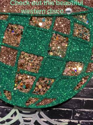 A post by @sweetsouthernsubs on TikTok caption: Whew these colors are absolutely gorgeous together. You know where to go to get this beauty. Just let me know and ill add it to my shop asap #western #westernfreshie #glitter #westernglitter #fyp