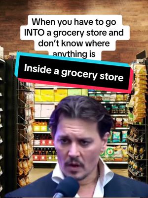 A post by @bryantolivas on TikTok caption: Does anyone else get extremely uncomfortable whenever they have to actually go into a grocery store these days? #adulting #groceryshopping #help #capcut #adultingishard 