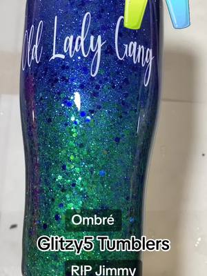 A post by @gigiof5girls on TikTok caption: Look at that ombré! #glitzy5tumblers #create #fyp #followyourdreams #bekind #cheers #ripjimmybuffet2023 #humble