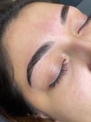 A post by @michellecastillo_pmu on TikTok caption: Brow lamination + wax #ocbrows #ocbrowlamination #browcode #ocbrowwax 