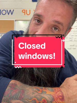 A post by @beardedcarpenterbiz on TikTok caption: Some windows are best closed! #Bearded #carpenter #fyp #KeepPressing #motivation #selflove #keepgoing #showupforyourself #WhyNotToday #startnow 