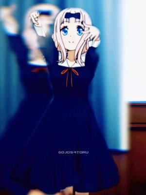 A post by @g0j0s4t0ru__ on TikTok caption: Chika's dance💃 #anime #animeedit #edit #dance #fyp #viral #chika  #dontletthisflop #chikadance #chikafujiwara #animegirl #kaguyasamaloveiswar #funny 