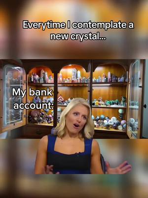 A post by @pandorasboxofcrystals on TikTok caption: My brain usually wins 😅 #pandorasboxofcrystals #crystalshop #crystaltok #crystalsoftiktok🔮 #meme