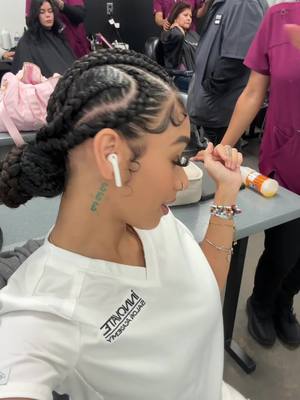 A post by @malloryyangel on TikTok caption: @zariahh❤️ on the braidssss🥰😍