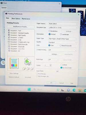 A post by @mrs_chelseyj on TikTok caption: These are the printer settings I use for an Epson ET15000 printing from Silhouette Studio to do my sublimation 🫶