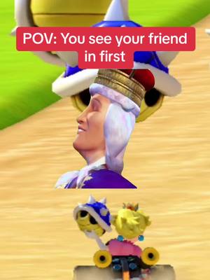 A post by @overle1 on TikTok caption: POV: you see your friend n first and have a blue shell 🤭 Sorry bro #fyp #mariokart #mk8 #mk8dx #mariokartchallenge #Meme #blueshell #blueshelldodge 