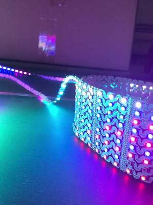 A post by @sandraleds on TikTok caption: S Type led strip, can be used in led neon sign. Dream color led pixel strip. #ledlights #rgbic #ledpixellight