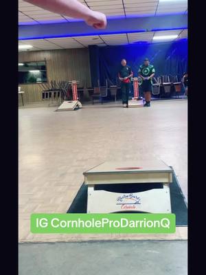 A post by @cornholeprodarrionq on TikTok caption: This was a great round of cornhole! My man billy a sniper! Follow me for me dope cornhole clips like this one🤝#americancornhholeleague #cornhole #cornholelife #fyp 