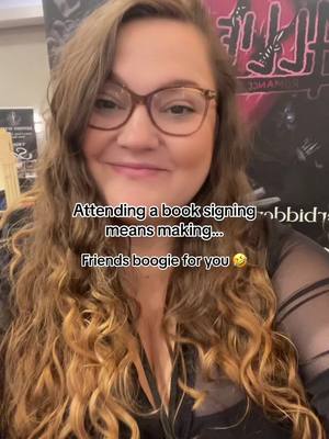 A post by @alliestern.books on TikTok caption: See any of your friends shaking it? 😂 #sinfulsignings #darkromance #spicyromance #bookcommunity #bookconvention #authorssupportingauthors #spicybook #spicybooktok😈 #BookTok