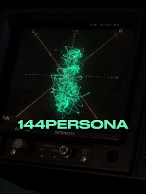 A post by @loomamusic on TikTok caption: 144PERSONA by Looma out now! #musician #oscilloscope #oscilloscopemusic #edm #music #drumandbass #90s #matrix #90saesthetic #retro #producer #dnb #electronicmusic #acidbass