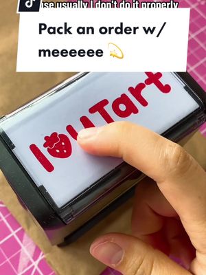 A post by @ivytart on TikTok caption: HOWDY 🤠 IM BACK!!!! Lets pack an order togetherrrr 💫 #letspackanorderwithme #letspackanordertogether #letspackanorder✨ #orderpackingasmr #speedyorderpacking #asmr #fastpacking #cutelanyard 