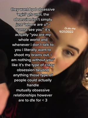 A post by @sabean1s on TikTok caption: #onthisday shes so real she is me #bpd #borderlinepersonalitydisorder #fyp