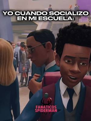 A post by @fanaticosspiderman on TikTok caption: #fypシ #milesmorales #school #intothespiderverse #spiderman #spidermanmilesmorales #emiliotreviño #socializar #soyese #marvelsony #viral 