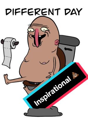 A post by @gibbos_games on TikTok caption: Squirty Bertie has some inspirational 💩 #inspirationalquotes 