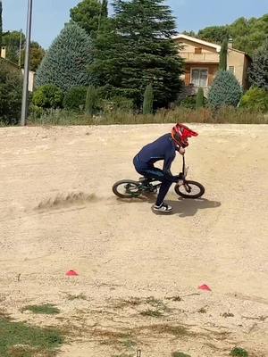 A post by @niekkimmann on TikTok caption: Make dirt corners great again 😜 #bmx #bmxracing 