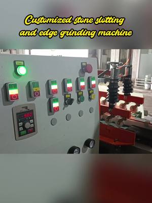 A post by @hongyuntilecutter on TikTok caption: Stone board 1/2 round grinding and polishing.#stonemachinery #stonegrindingmachine #stonepolishingmachine #stonemachine #construction 