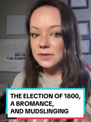 A post by @thatlesbianlawyer on TikTok caption: I had to double check a date for this and one of the top suggested Google searches was “were Adams and Jefferson in love?” Unmatched. #history #historytok #election #president #foryou #fyp #LearnOnTikTok 